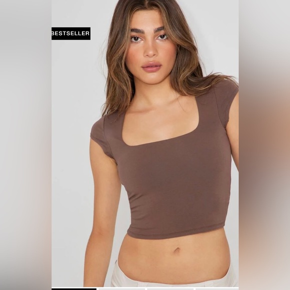 Square Neckline Tee - Picture 1 of 8